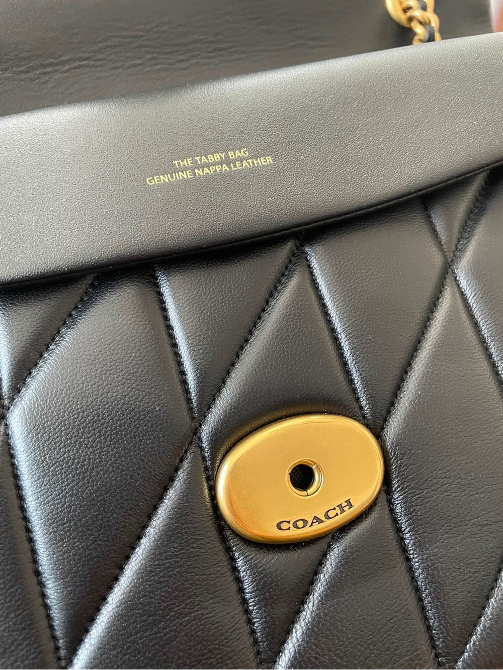 Coach Tabby 33 EUC - Black Nappa Leather - Brass Hardware - Picture 4 of 16